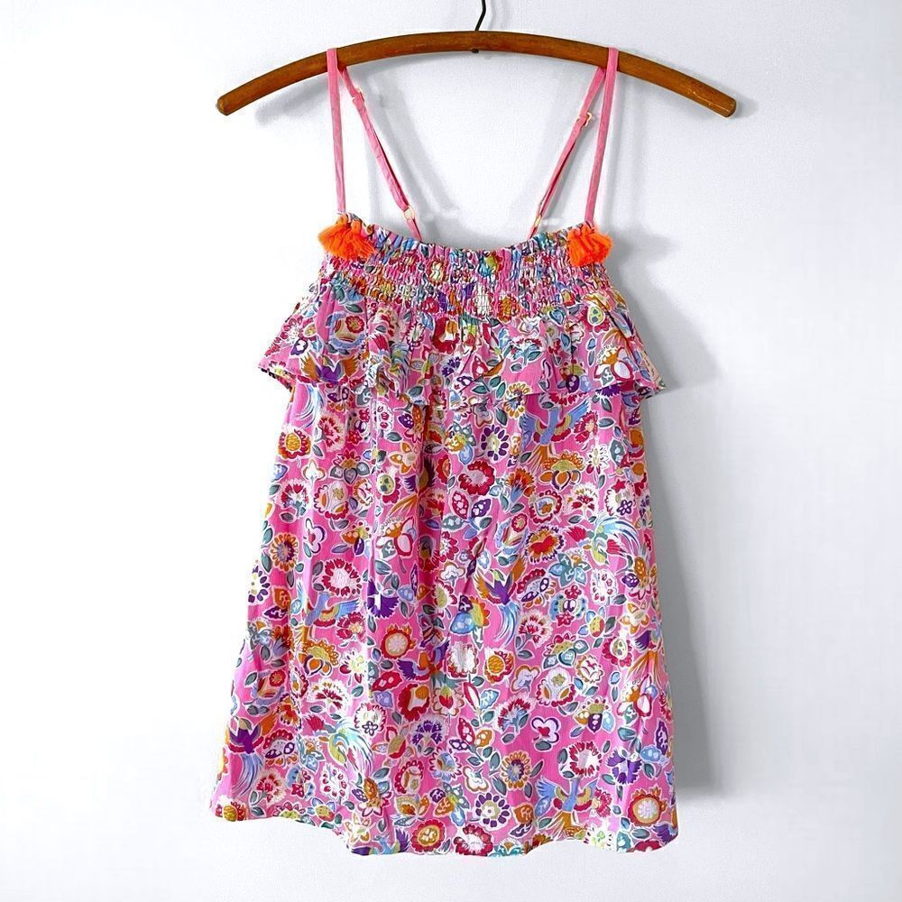 Boden Floral Sleeveless Top